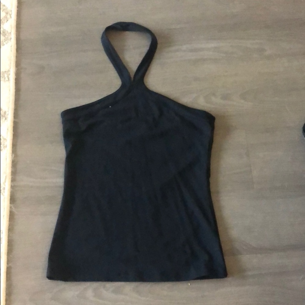 Black halter top